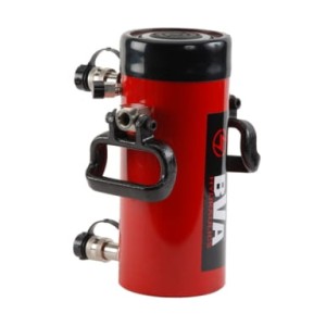 Cylinder hydrauliczny / siłownik dwustronnego działania, 100 TON, skok 333 mm /posiada 2 uchwyty do podnoszenia/, wys. min. 524 mm, HD10013